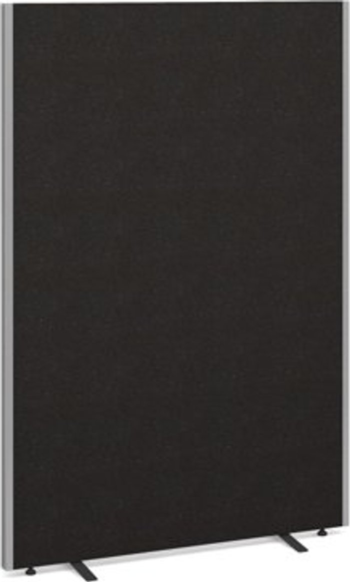 Office Monster | Dams Floor standing fabric screen 1800mm high x 1200mm wide - charcoal Dams Floor standing fabric screen 1800mm high x 1200mm wide - charcoal