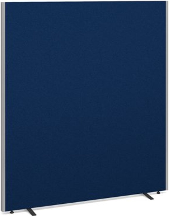 Office Monster | Dams Floor standing fabric screen 1800mm high x 1600mm wide - blue Dams Floor standing fabric screen 1800mm high x 1600mm wide - blue