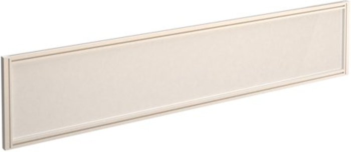Office Monster | Dams Straight glazed desktop screen 1800mm x 380mm - polar white with white aluminium frame Dams Straight glazed desktop screen 1800mm x 380mm - polar white with white aluminium frame