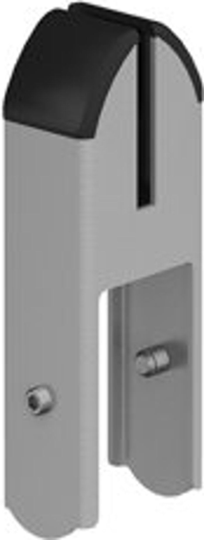 Office Monster | Dams Acrylic screen toppers bracket - silver (single) Dams Acrylic screen toppers bracket - silver (single)