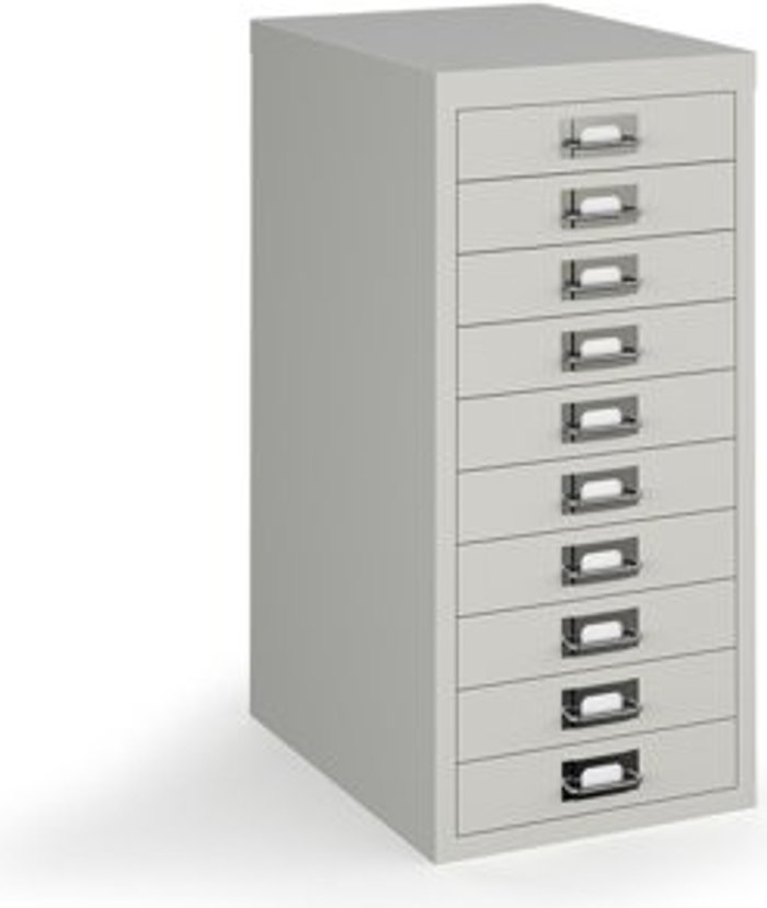 Office Monster | Bisley Bisley multi drawers with 10 drawers - grey Bisley Bisley multi drawers with 10 drawers - grey