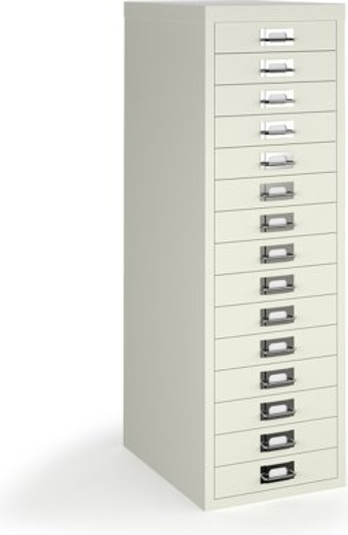 Office Monster | Bisley Bisley multi drawers with 15 drawers - white Bisley Bisley multi drawers with 15 drawers - white
