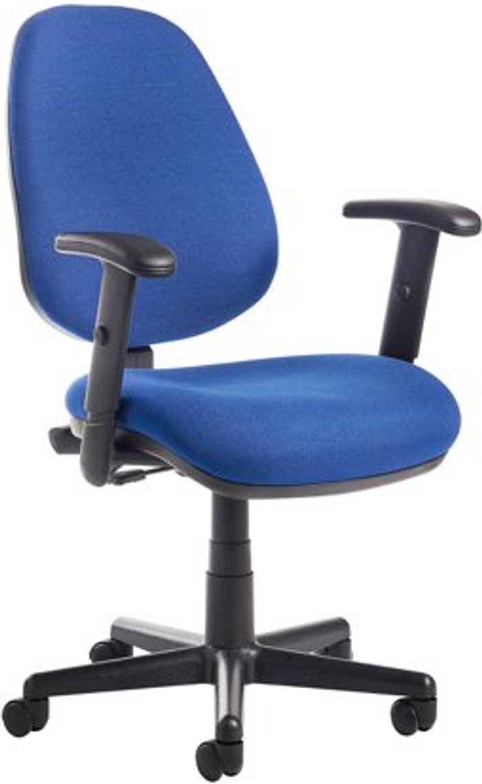 Office Monster | Bilbao Bilbao fabric operators chair with adjustable arms - blue Bilbao Bilbao fabric operators chair with adjustable arms - blue