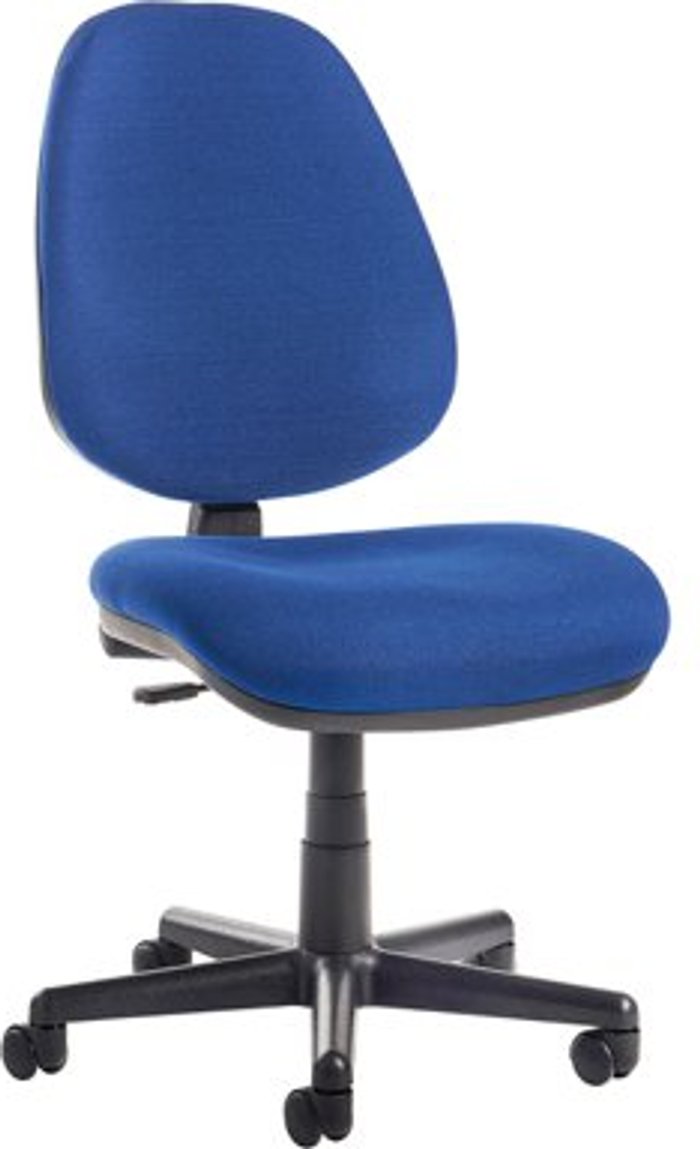 Office Monster | Bilbao Bilbao fabric operators chair with no arms - blue Bilbao Bilbao fabric operators chair with no arms - blue