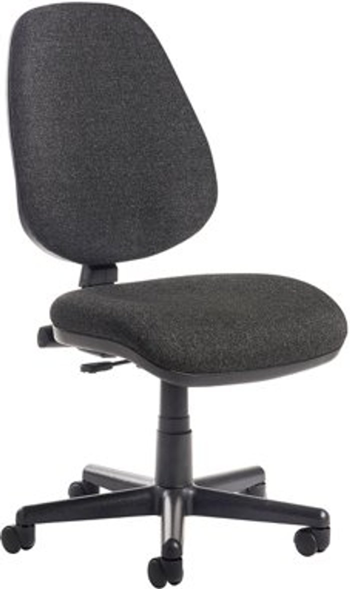 Office Monster | Bilbao Bilbao fabric operators chair with no arms - charcoal Bilbao Bilbao fabric operators chair with no arms - charcoal