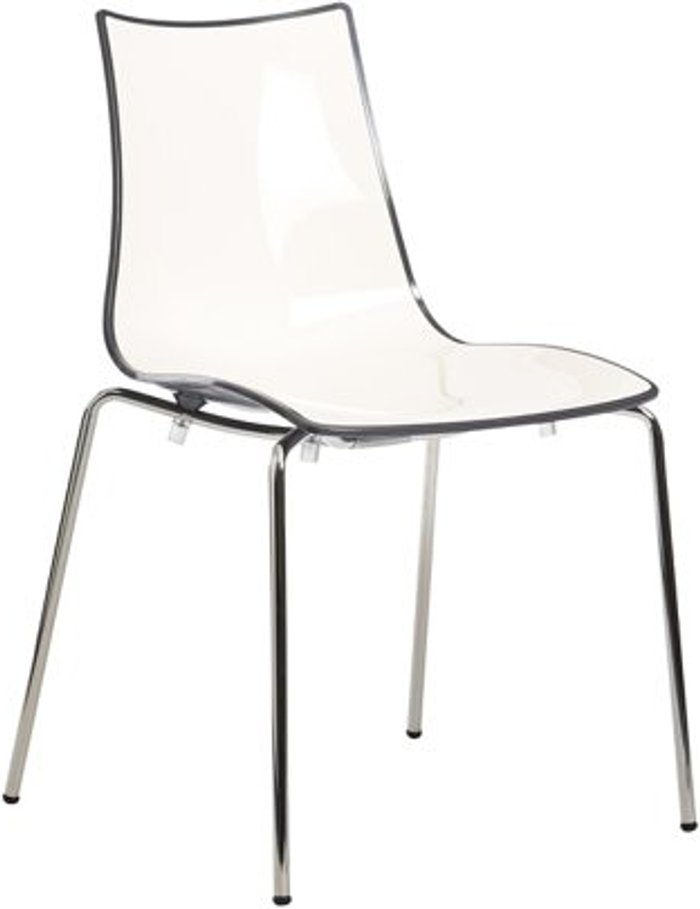 Office Monster | Gecko Gecko shell dining stacking chair with chrome legs - anthracite Gecko Gecko shell dining stacking chair with chrome legs - anthracite