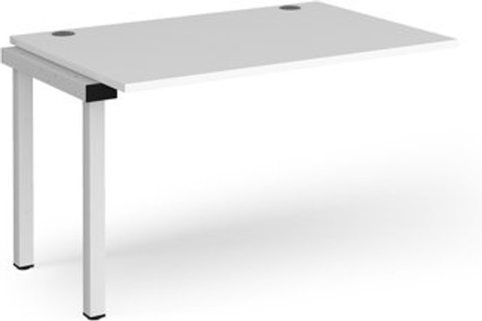 Office Monster | Connex Bench Desk | Add On Rectangular Desk 1200mm | White Tops With White Frames | 800mm Depth | Connex Connex Bench Desk | Add On Rectangular Desk 1200mm | White Tops With White Frames | 800mm Depth | Connex