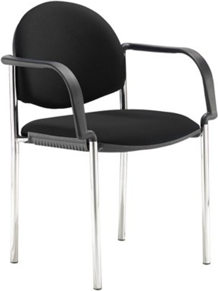 Office Monster | Coda Coda multi purpose chair, with arms, black fabric Coda Coda multi purpose chair, with arms, black fabric