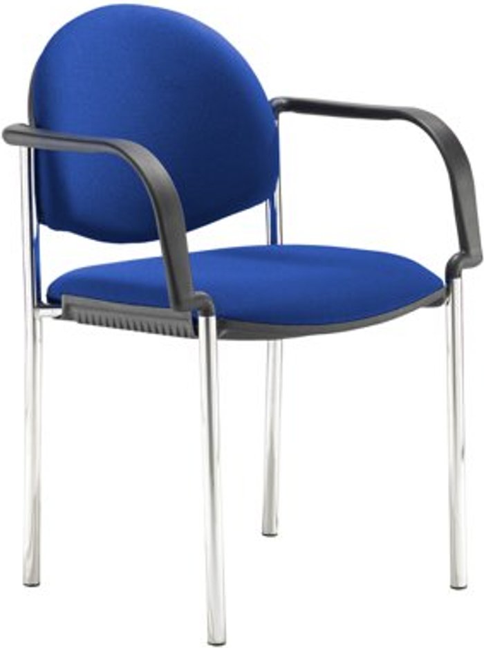 Office Monster | Coda Coda multi purpose chair, with arms, blue fabric Coda Coda multi purpose chair, with arms, blue fabric