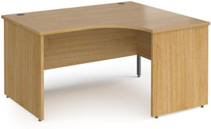 Office Monster | Contract 25 Office Desk | Right Hand Corner Desk 1400mm | Oak Top With Graphite Frame | 800mm Depth | Contract 25 Contract 25 Office Desk | Right Hand Corner Desk 1400mm | Oak Top With Graphite Frame | 800mm Depth | Contract 25
