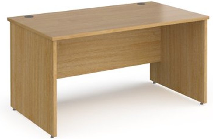 Office Monster | Contract 25 Office Desk | Rectangular Desk 1400mm Panel End Leg | Oak Tops | 800mm Depth | Contract 25 Contract 25 Office Desk | Rectangular Desk 1400mm Panel End Leg | Oak Tops | 800mm Depth | Contract 25