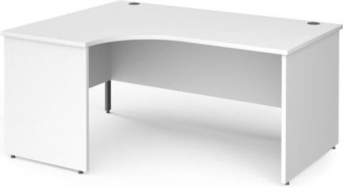 Office Monster | Contract 25 Office Desk | Left Hand Corner Desk 1600mm | White Top With Graphite Frame | 800mm Depth | Contract 25 Contract 25 Office Desk | Left Hand Corner Desk 1600mm | White Top With Graphite Frame | 800mm Depth | Contract 25