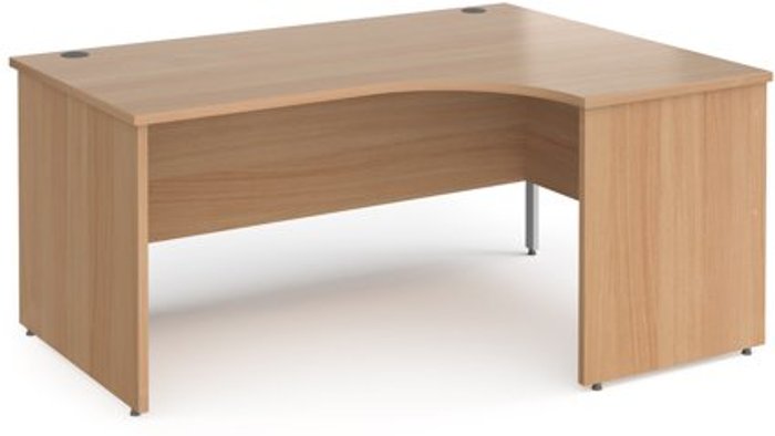 Office Monster | Contract 25 Office Desk | Right Hand Corner Desk 1600mm | Beech Top With Silver Frame | 800mm Depth | Contract 25 Contract 25 Office Desk | Right Hand Corner Desk 1600mm | Beech Top With Silver Frame | 800mm Depth | Contract 25
