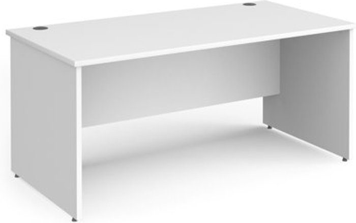 Office Monster | Contract 25 Office Desk | Rectangular Desk 1600mm Panel End Leg | White Tops | 800mm Depth | Contract 25 Contract 25 Office Desk | Rectangular Desk 1600mm Panel End Leg | White Tops | 800mm Depth | Contract 25