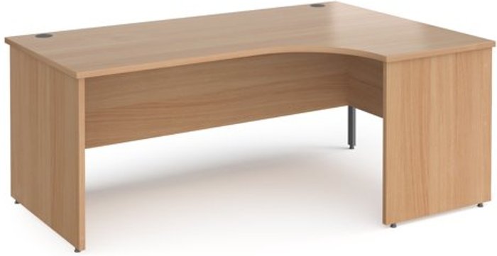Office Monster | Contract 25 Office Desk | Right Hand Corner Desk 1800mm | Beech Top With Graphite Frame | 800mm Depth | Contract 25 Contract 25 Office Desk | Right Hand Corner Desk 1800mm | Beech Top With Graphite Frame | 800mm Depth | Contract 25