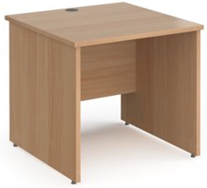 Office Monster | Contract 25 Office Desk | Rectangular Desk 800mm Panel End Leg | Beech Tops | 800mm Depth | Contract 25 Contract 25 Office Desk | Rectangular Desk 800mm Panel End Leg | Beech Tops | 800mm Depth | Contract 25