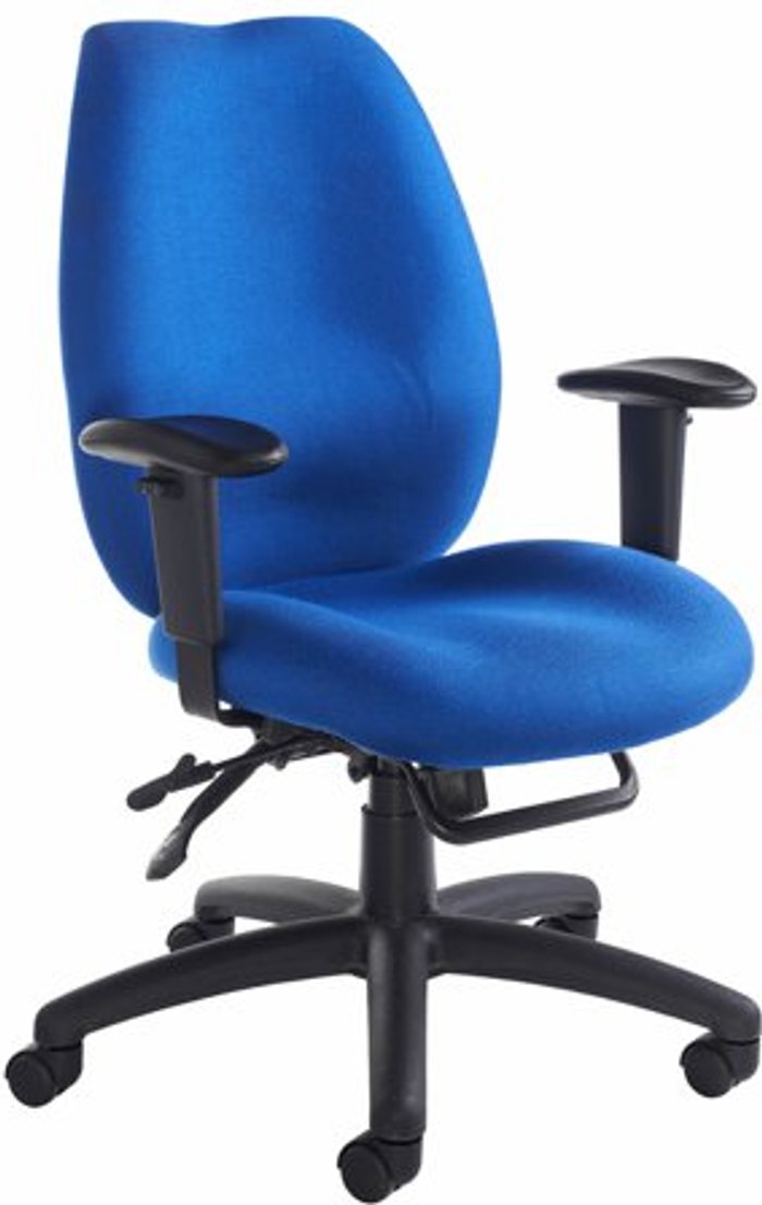 Office Monster | Cornwall Cornwall multi functional operator chair - blue Cornwall Cornwall multi functional operator chair - blue