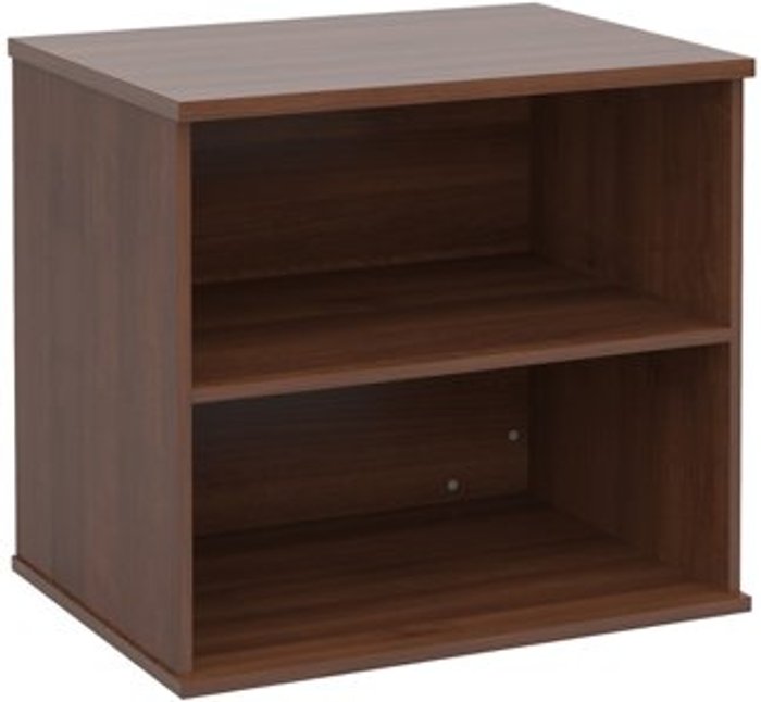 Office Monster | Deluxe Deluxe desk high bookcase 600mm deep - walnut Deluxe Deluxe desk high bookcase 600mm deep - walnut