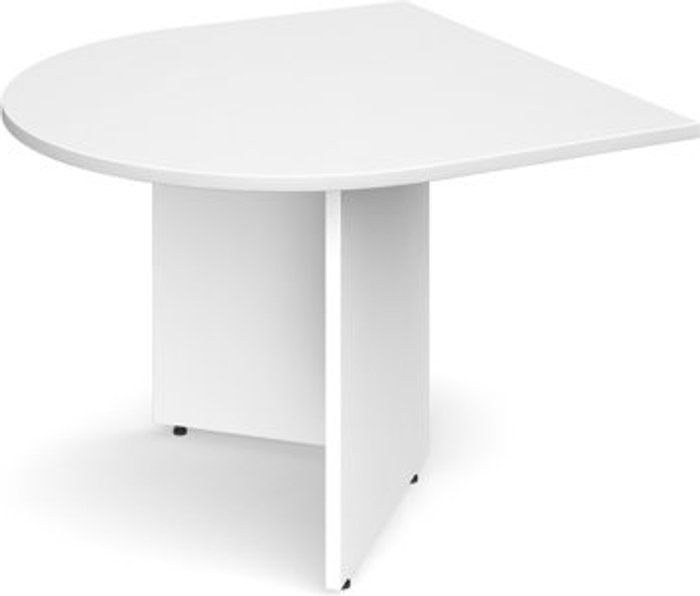 Office Monster | Dams Arrow head leg radial extension table 1000mm x 1000mm - white Dams Arrow head leg radial extension table 1000mm x 1000mm - white