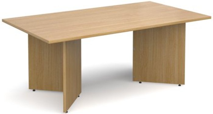 Office Monster | Dams Arrow head leg rectangular boardroom table 1800mm x 1000mm - oak Dams Arrow head leg rectangular boardroom table 1800mm x 1000mm - oak