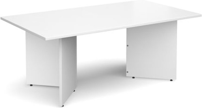 Office Monster | Dams Arrow head leg rectangular boardroom table 1800mm x 1000mm - white Dams Arrow head leg rectangular boardroom table 1800mm x 1000mm - white