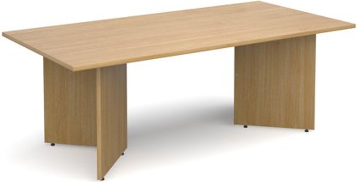 Office Monster | Dams Arrow head leg rectangular boardroom table 2000mm x 1000mm - oak Dams Arrow head leg rectangular boardroom table 2000mm x 1000mm - oak