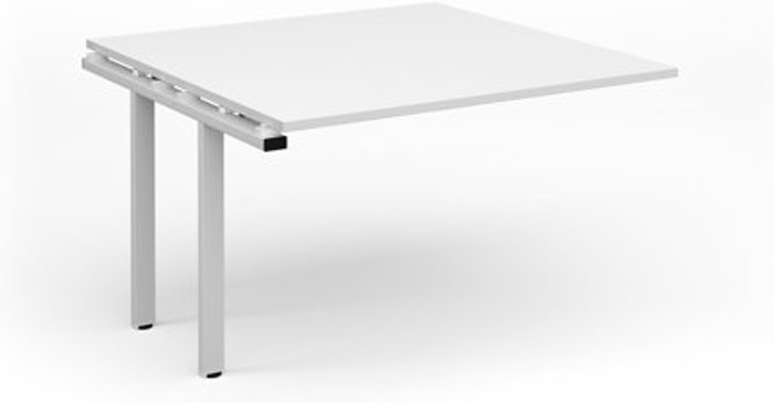 Office Monster | Adapt Adapt boardroom table add on unit 1200mm x 1200mm - white frame, white top Adapt Adapt boardroom table add on unit 1200mm x 1200mm - white frame, white top