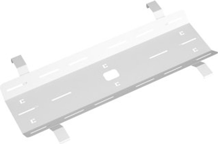 Office Monster | Adapt Double drop down cable tray & bracket for Adapt and Fuze desks 1200mm - white Adapt Double drop down cable tray & bracket for Adapt and Fuze desks 1200mm - white