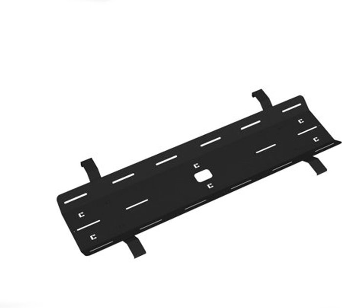 Office Monster | Adapt Double drop down cable tray & bracket for Adapt and Fuze desks 1400mm - black Adapt Double drop down cable tray & bracket for Adapt and Fuze desks 1400mm - black