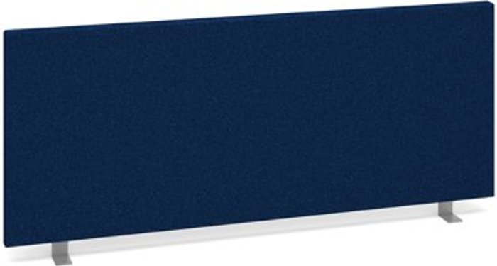 Office Monster | Dams Straight desktop fabric screen 1000mm x 400mm - blue Dams Straight desktop fabric screen 1000mm x 400mm - blue