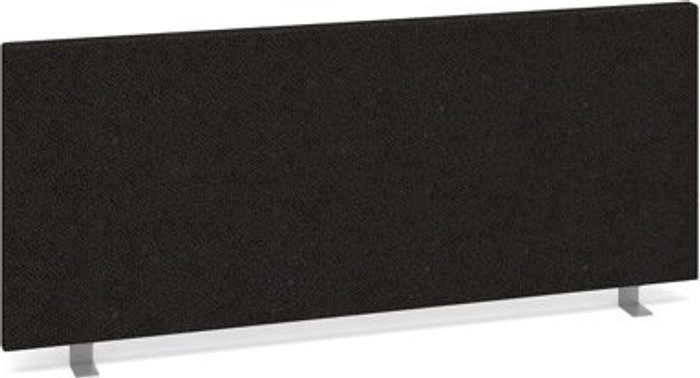 Office Monster | Dams Straight desktop fabric screen 1000mm x 400mm - charcoal Dams Straight desktop fabric screen 1000mm x 400mm - charcoal