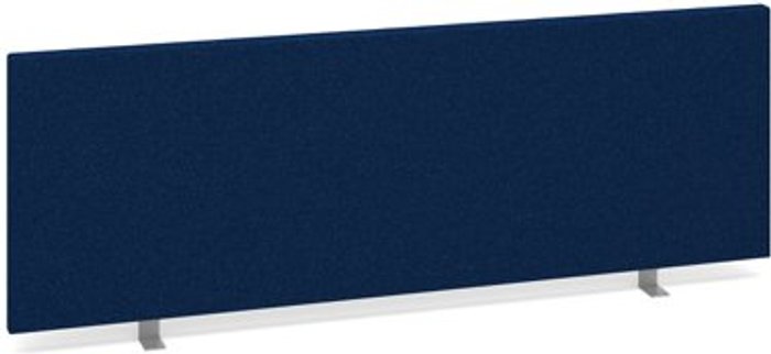 Office Monster | Dams Straight desktop fabric screen 1200mm x 400mm - blue Dams Straight desktop fabric screen 1200mm x 400mm - blue