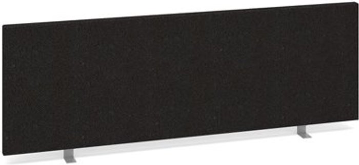 Office Monster | Dams Straight desktop fabric screen 1200mm x 400mm - charcoal Dams Straight desktop fabric screen 1200mm x 400mm - charcoal