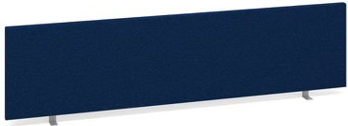 Office Monster | Dams Straight desktop fabric screen 1600mm x 400mm - blue Dams Straight desktop fabric screen 1600mm x 400mm - blue