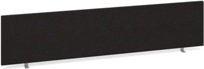 Office Monster | Dams Straight desktop fabric screen 1800mm x 400mm - charcoal Dams Straight desktop fabric screen 1800mm x 400mm - charcoal