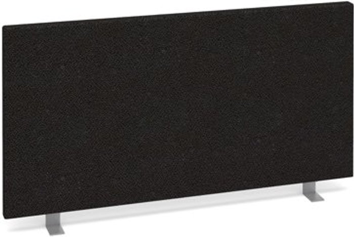 Office Monster | Dams Straight desktop fabric screen 800mm x 400mm - charcoal Dams Straight desktop fabric screen 800mm x 400mm - charcoal