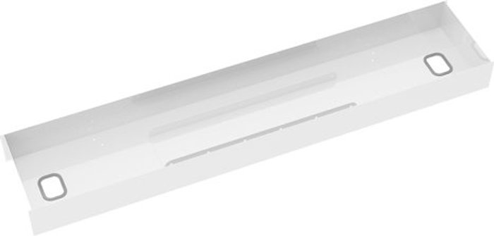 Office Monster | Elev8 Elev8 lower cable channel with cover for back-to-back 1600mm desks - white Elev8 Elev8 lower cable channel with cover for back-to-back 1600mm desks - white