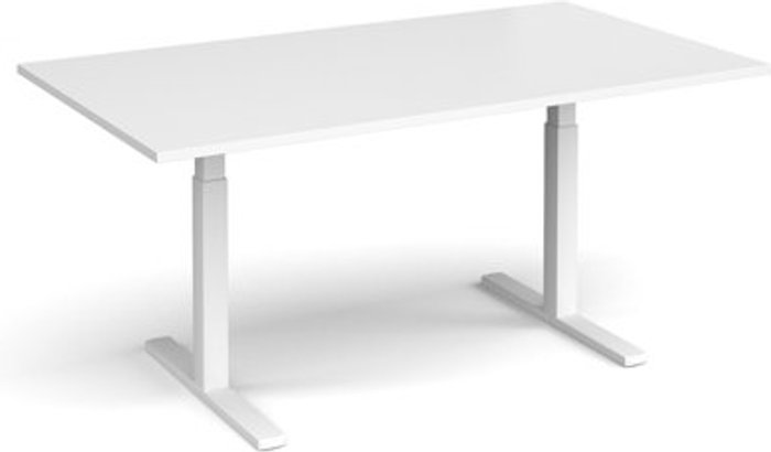 Office Monster | Elev8 Elev8 Touch boardroom table 1800mm x 1000mm - white frame, white top Elev8 Elev8 Touch boardroom table 1800mm x 1000mm - white frame, white top