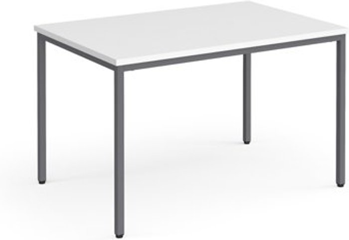 Office Monster | Flexi 25 Flexi 25 rectangular table with graphite frame 1200mm x 800mm - white Flexi 25 Flexi 25 rectangular table with graphite frame 1200mm x 800mm - white