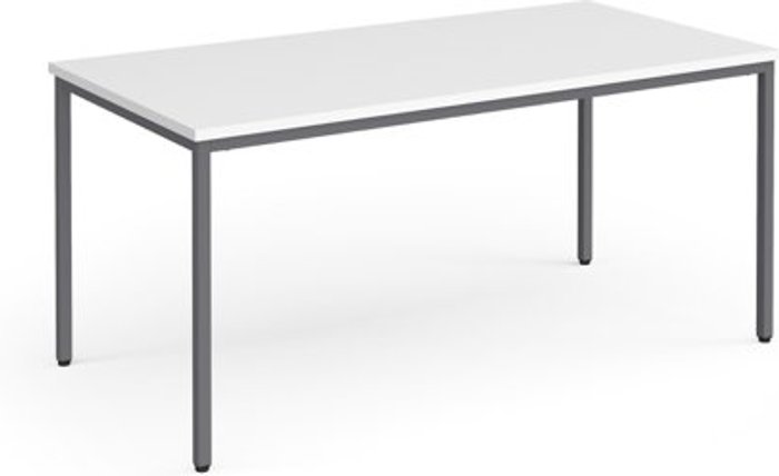 Office Monster | Flexi 25 Flexi 25 rectangular table with graphite frame 1600mm x 800mm - oak Flexi 25 Flexi 25 rectangular table with graphite frame 1600mm x 800mm - oak