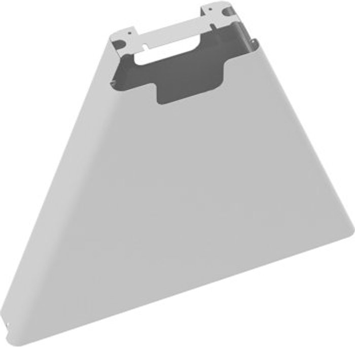 Office Monster | Fuze Fuze mass vertical cable riser for intermediate bench leg - white Fuze Fuze mass vertical cable riser for intermediate bench leg - white