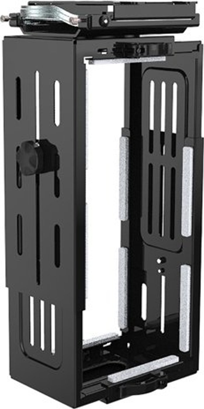 Office Monster | Halo Halo large under desk CPU holder - black Halo Halo large under desk CPU holder - black