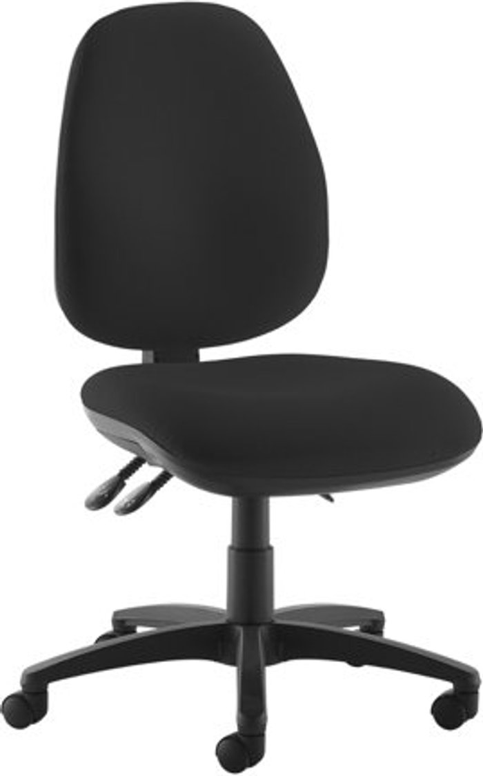 Office Monster | Jota Jota XL fabric back operator chair with no arms - black Jota Jota XL fabric back operator chair with no arms - black