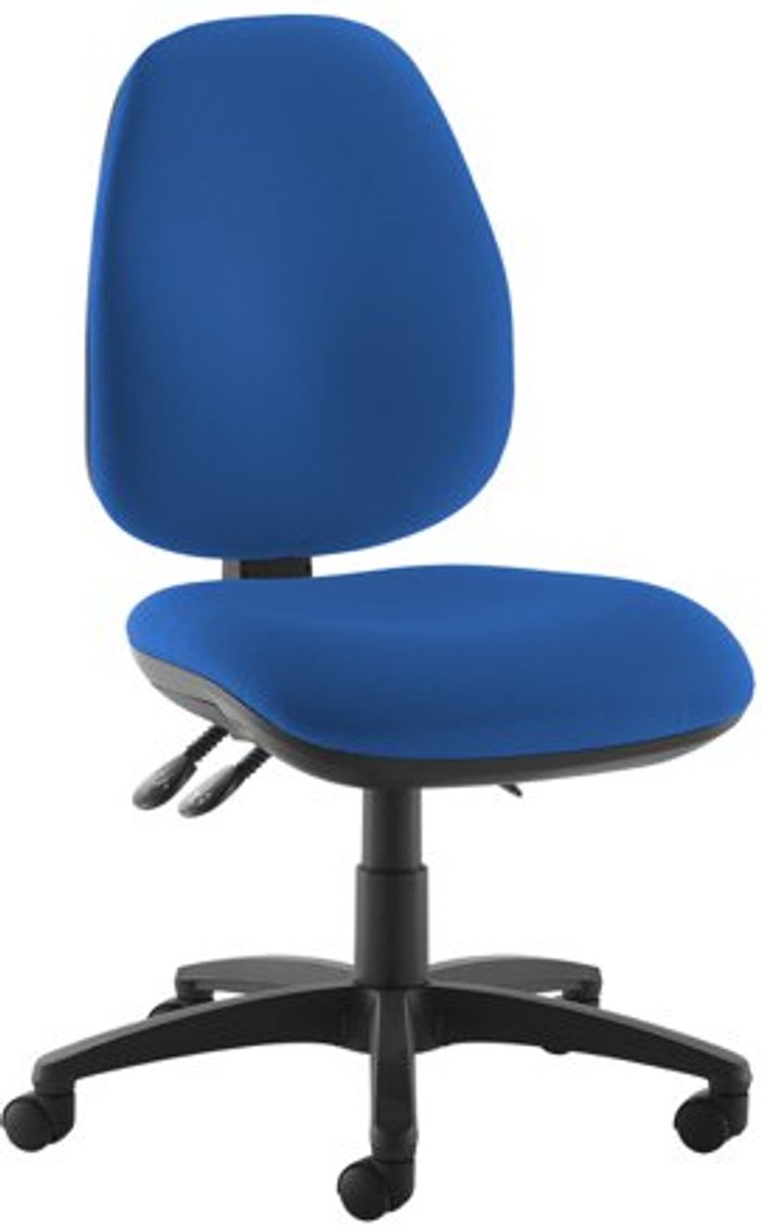 Office Monster | Jota Jota XL fabric back operator chair with no arms - blue Jota Jota XL fabric back operator chair with no arms - blue