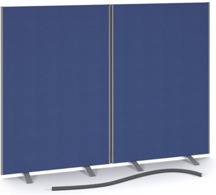Office Monster | Dams Floor standing fabric screen 2 way panel linking strip 1500mm Dams Floor standing fabric screen 2 way panel linking strip 1500mm