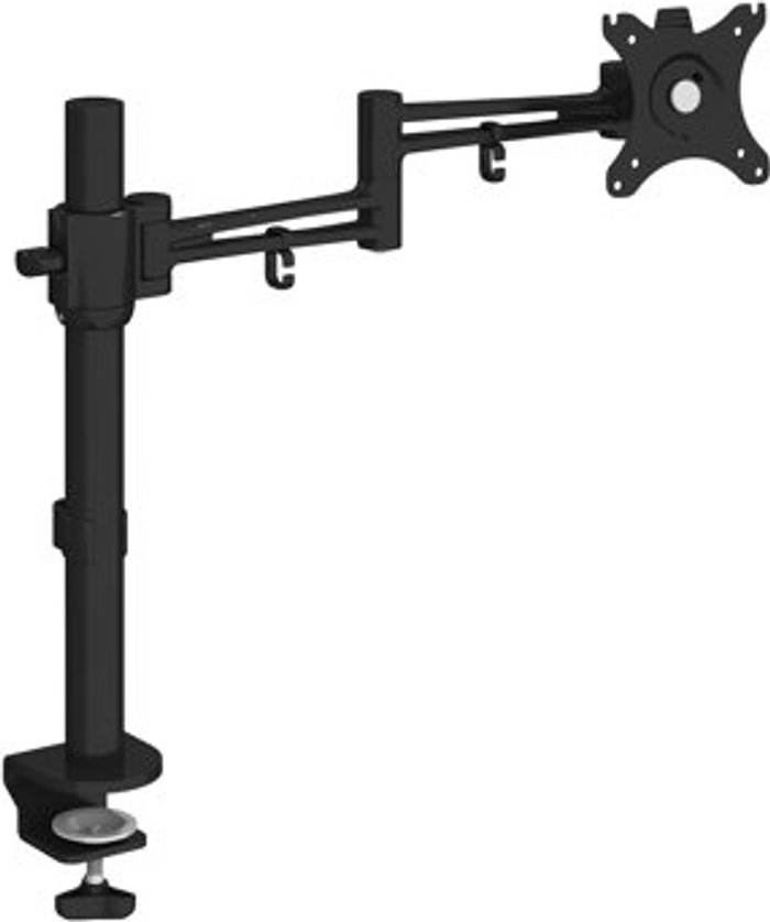 Office Monster | Luna Luna single flat screen monitor arm - black Luna Luna single flat screen monitor arm - black