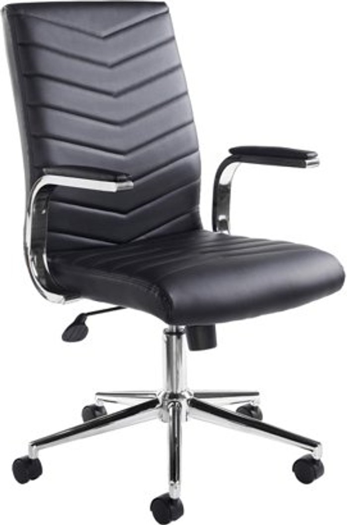 Office Monster | Martinez Martinez high back managers chair - black faux leather Martinez Martinez high back managers chair - black faux leather
