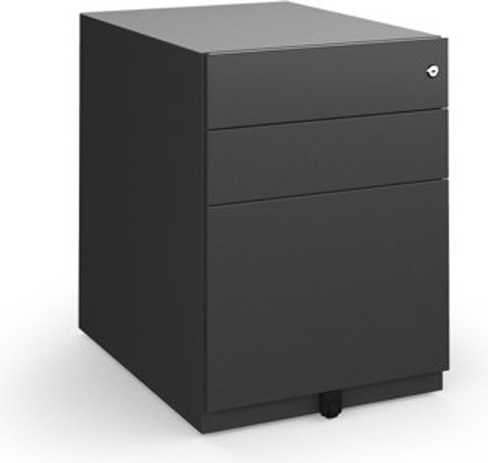 Office Monster | Bisley Bisley wide steel pedestal 420mm wide - black (Made-to-order 4 - 6 week lead time) Bisley Bisley wide steel pedestal 420mm wide - black (Made-to-order 4 - 6 week lead time)