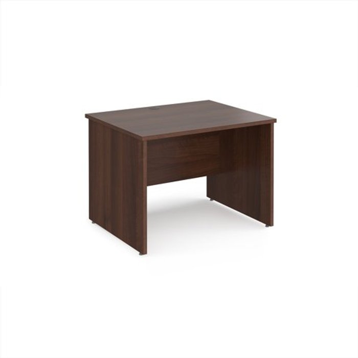 Office Monster | Maestro 25 Office Desk | Rectangular Desk 1000mm Panel End Leg | Walnut Tops | 800mm Depth | Maestro 25 Maestro 25 Office Desk | Rectangular Desk 1000mm Panel End Leg | Walnut Tops | 800mm Depth | Maestro 25