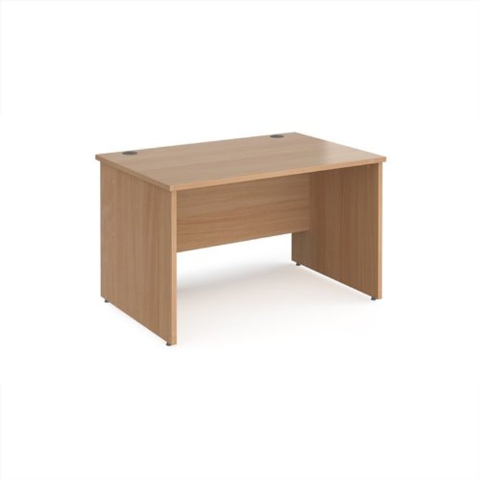 Office Monster | Maestro 25 Office Desk | Rectangular Desk 1200mm Panel End Leg | Beech Tops | 800mm Depth | Maestro 25 Maestro 25 Office Desk | Rectangular Desk 1200mm Panel End Leg | Beech Tops | 800mm Depth | Maestro 25